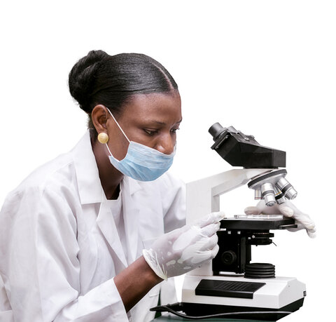 Photo: Female African scientist