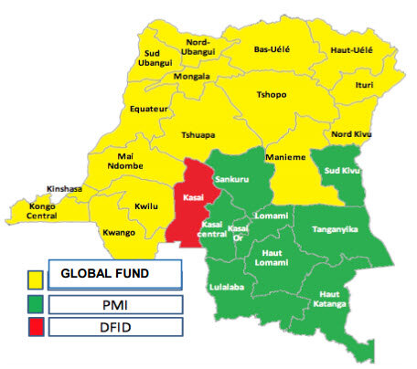 PMI DRC Partner distribution map